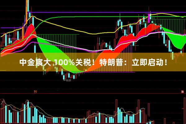 中金宸大 100%关税！特朗普：立即启动！
